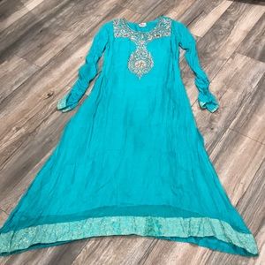 Long kameez, dupatta and palazzo set. Worn once.